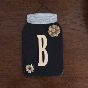 Mason jar wall hanger